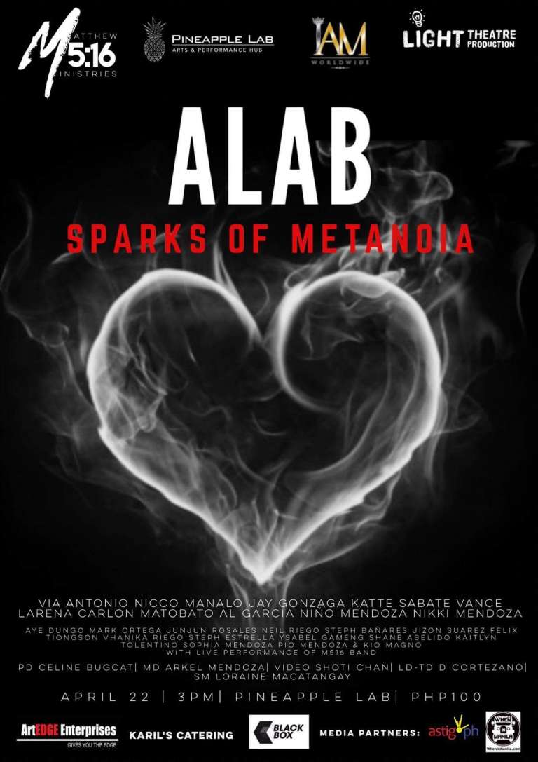 ALAB Sparks of Metanoia event poster