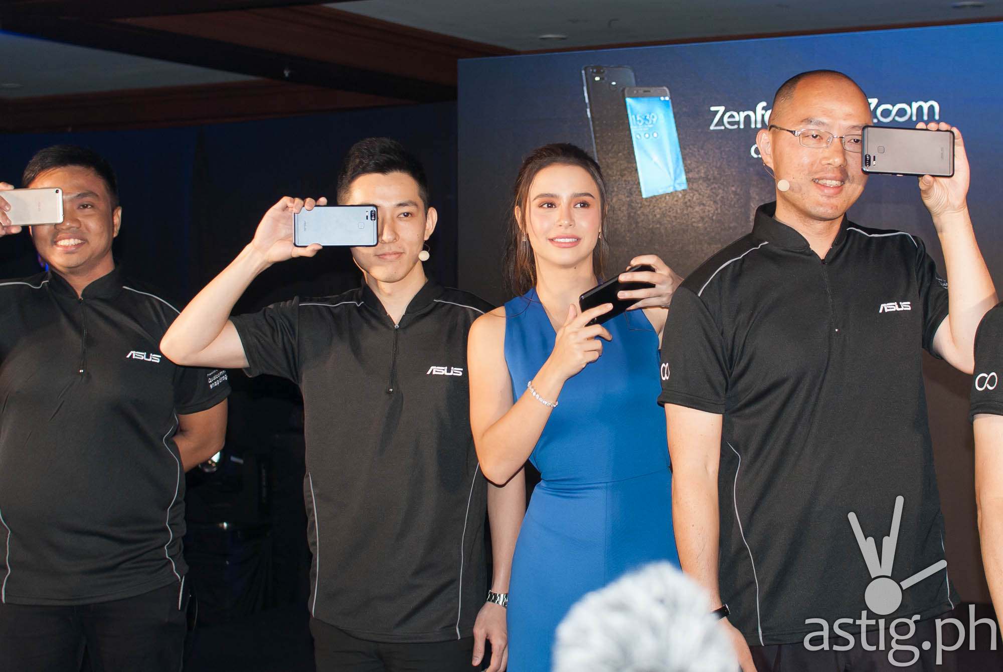 Anvey Factora, Lenny, Yassi Pressman, and George Su at the Zenfone 3 Zoom Philippine launch