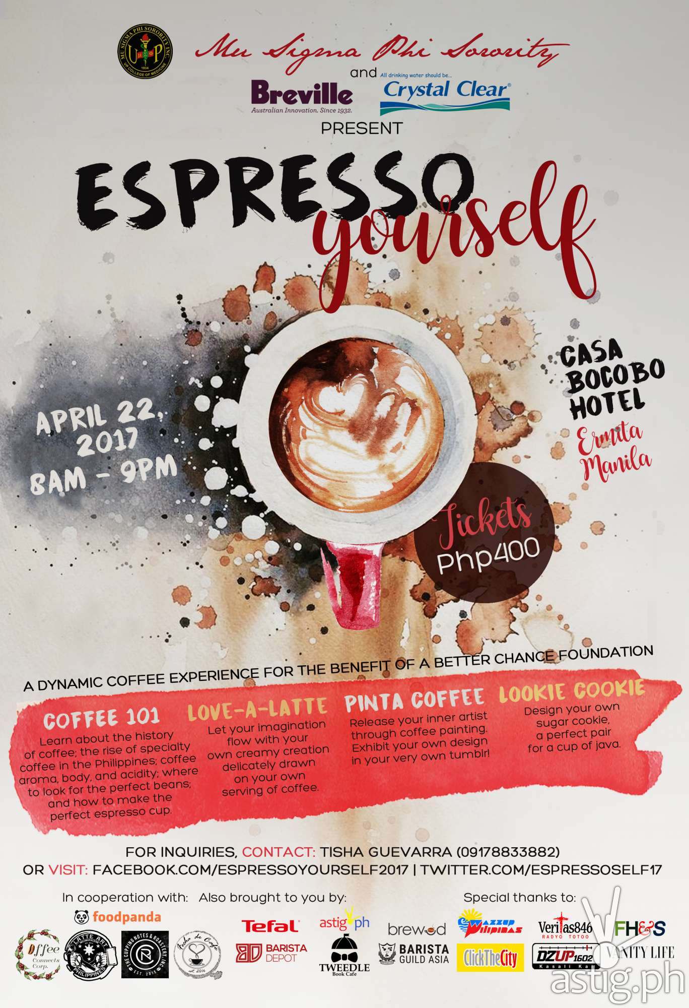 Espresso Yourself event poster
