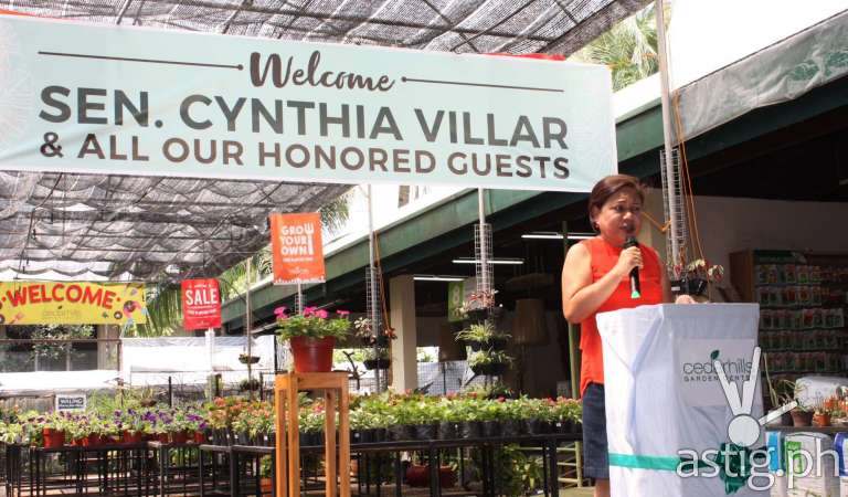 Senator Villar Thanks Cedarhills Garden Center For Advocating Urban Agriculture