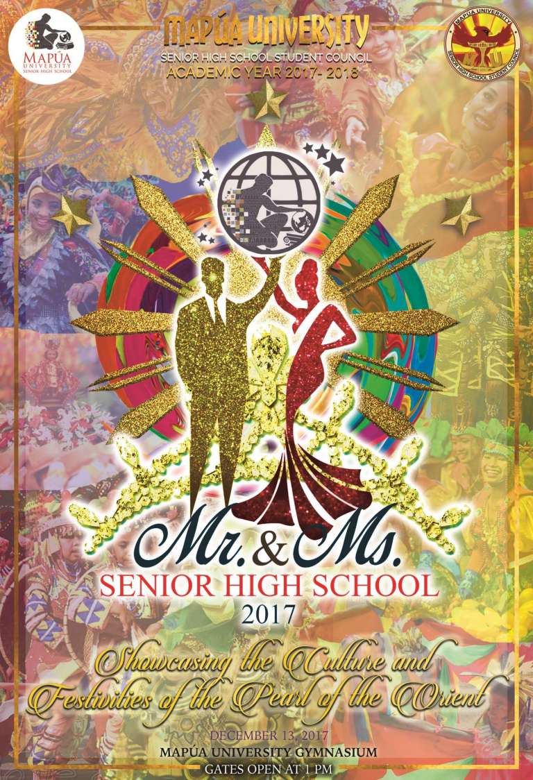 Mapúa University Mr. and Ms. Senior High School event poster