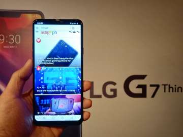 LG G7 ThinQ front handheld