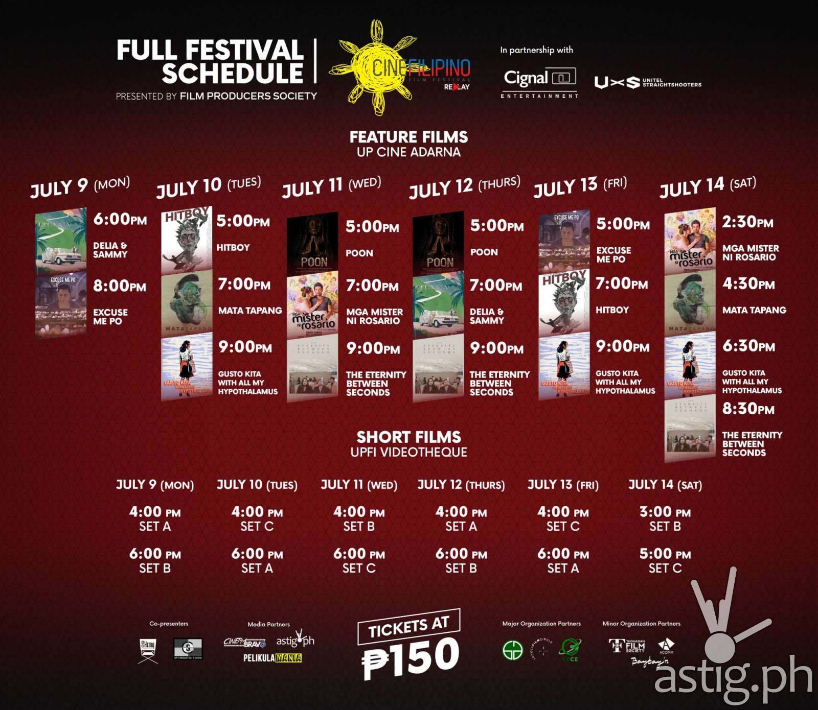 CineFilipino Replay Full Festival Schedule