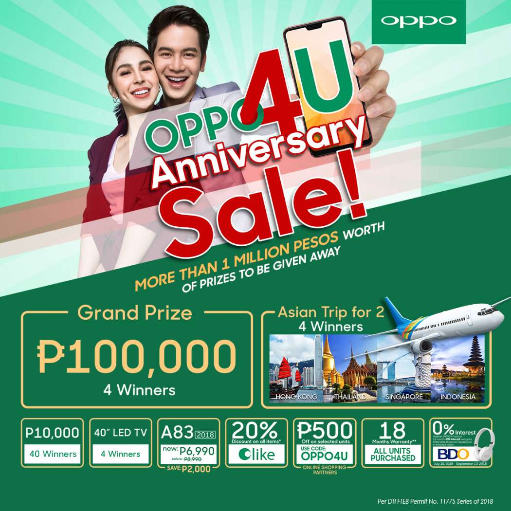 #OPPO4U 4th anniversary sale Philippines