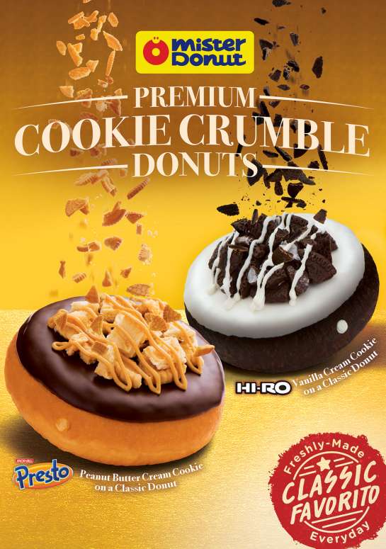 New & Yummy Cookie Crumble Delights from Mister Donut | ASTIG.PH