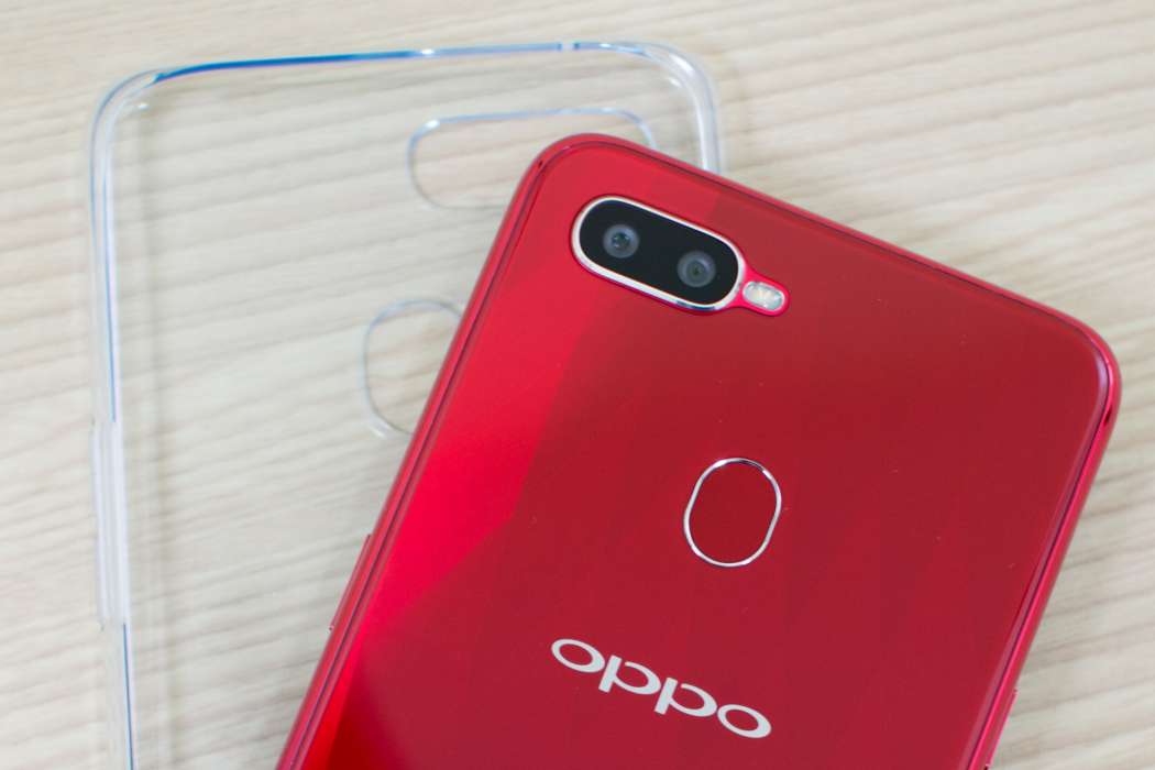 OPPO F9 camera fingerprint scanner jelly case