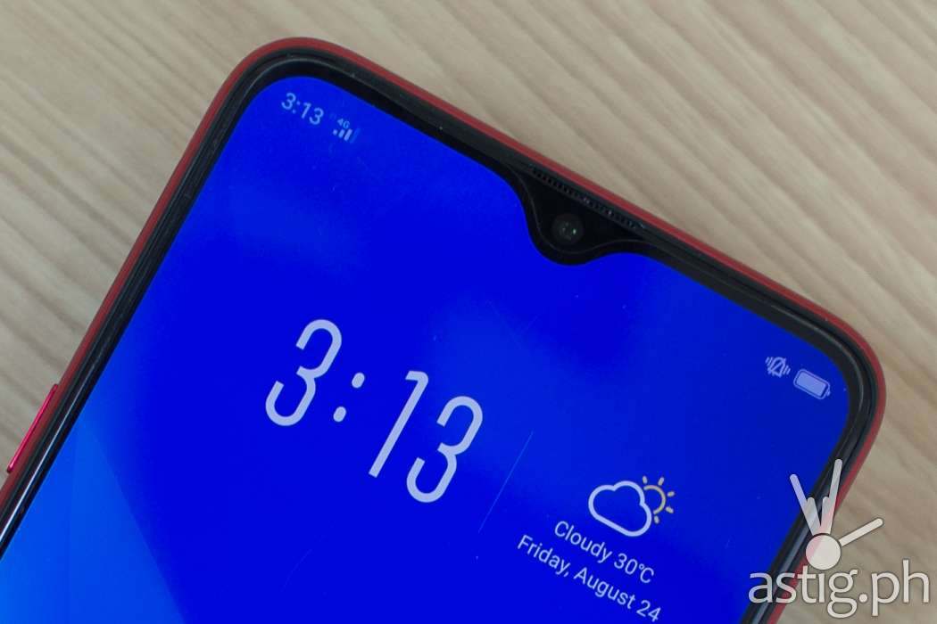 OPPO F9 waterdrop notch