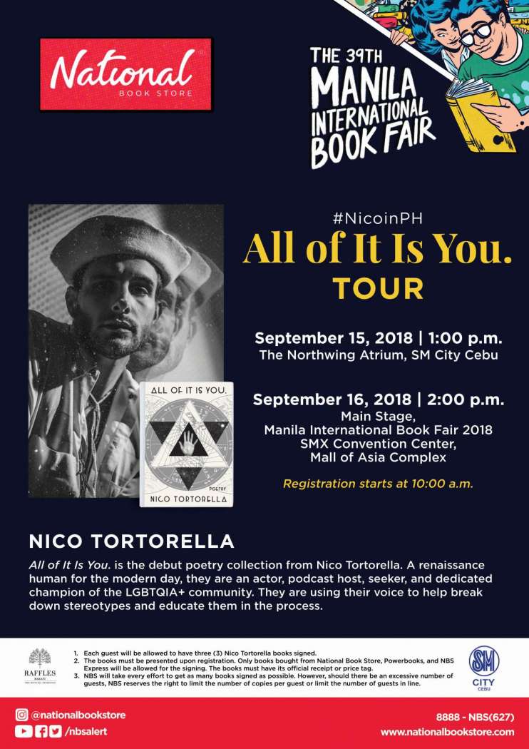 Nico Tortorella - MIBF 2018 poster