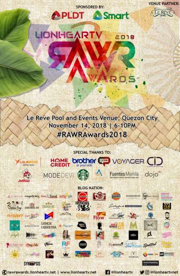 RAWR Awards 2018 Poster
