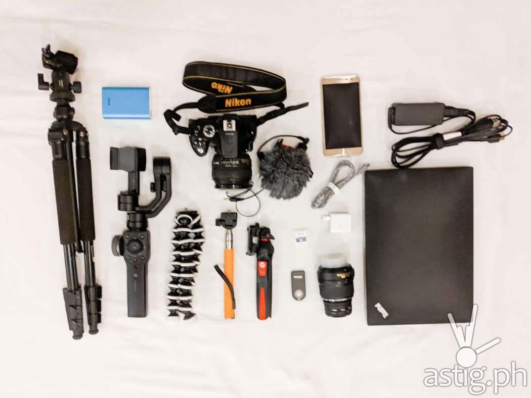 DSLR and smartphone photography and videography gear by Den Uy of TechKuya