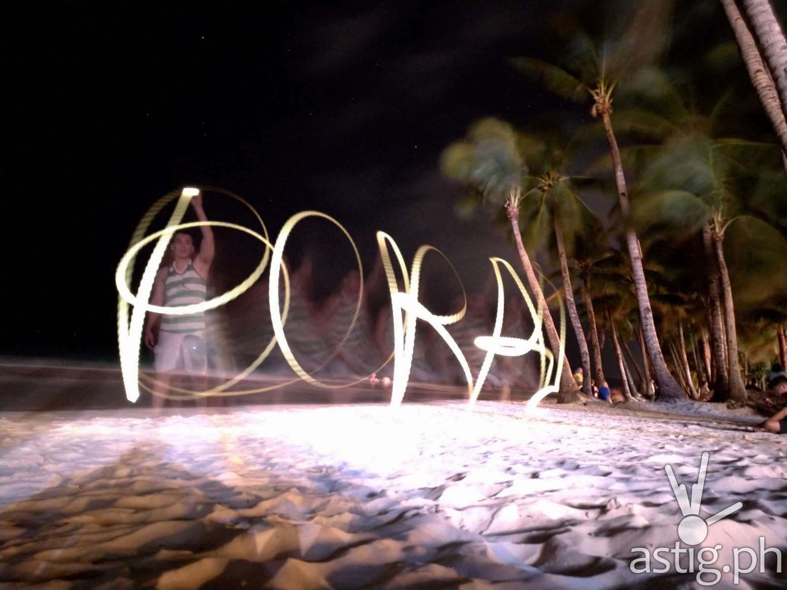 Light Painting - Boracay Philippines re-opening smartphone photo taken on an ASUS ZenFone 5 by Den Uy of TechKuya