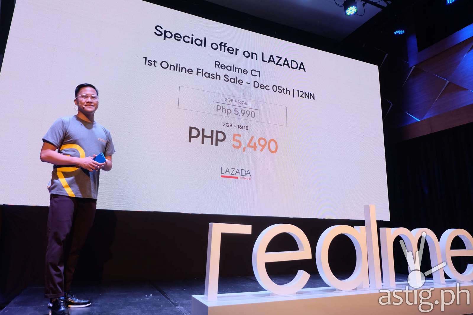 Eason de Guzman, PR Manager for Realme Philippines - Realme C1 Philippine launch