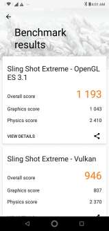 ZenFone Max Pro M2 gaming benchmark results - 3DMark
