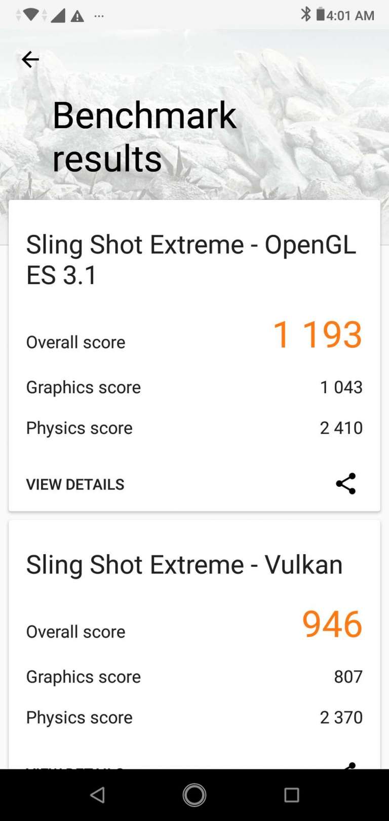ZenFone Max Pro M2 gaming benchmark results - 3DMark