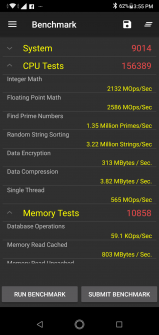 ZenFone Max Pro M2 performance benchmark results - PassMark