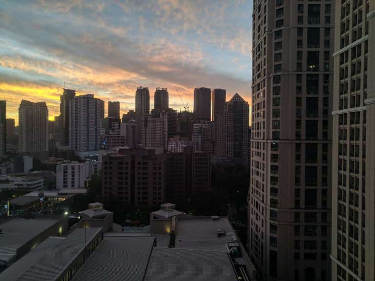 Zenfone Max Pro M2 photo sample - sunset cityscape