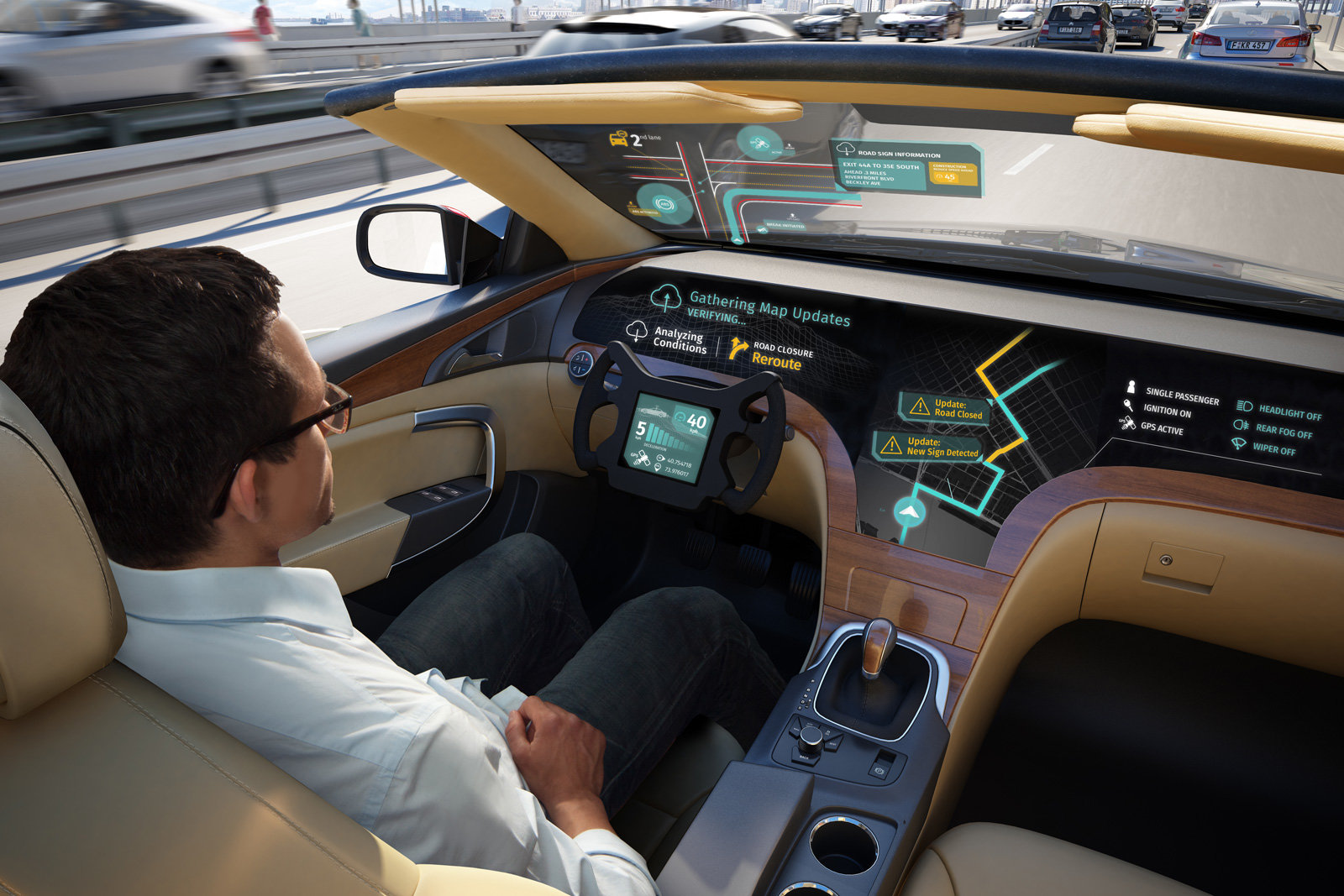 LG is working on futuristic selfdriving AI cars and it will be "safer