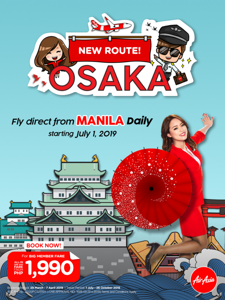 AirAsia Manila to Japan flight