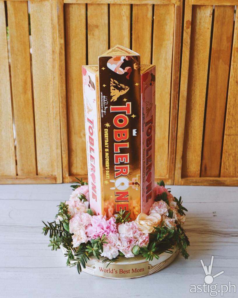 Isabelle Daza and Georgina Wilson designed these Mother's Day themed Toblerone sleeves!