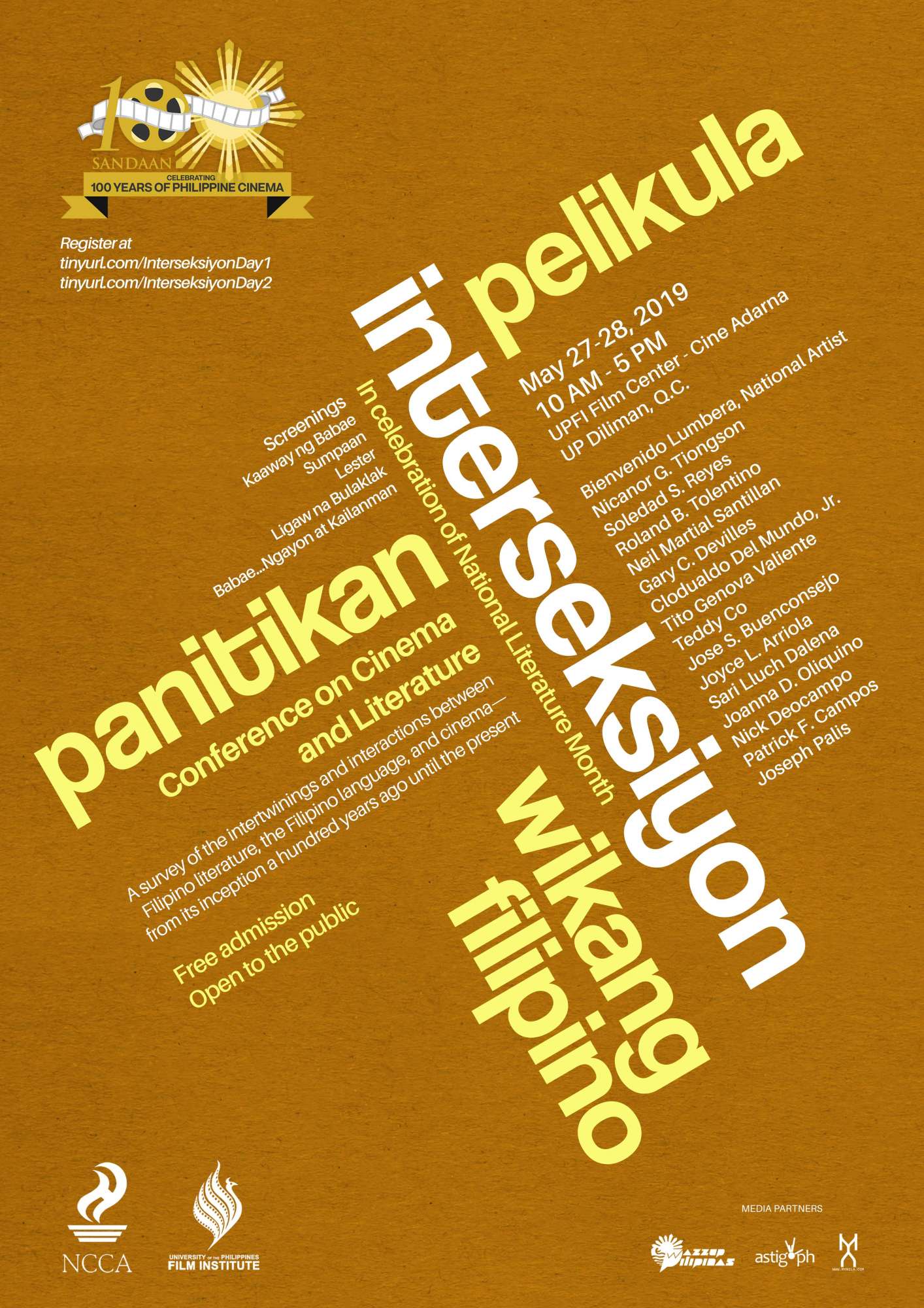 Interseksiyon Panitikan, Pelikula, at Wikang Filipino [event]  ASTIG.PH