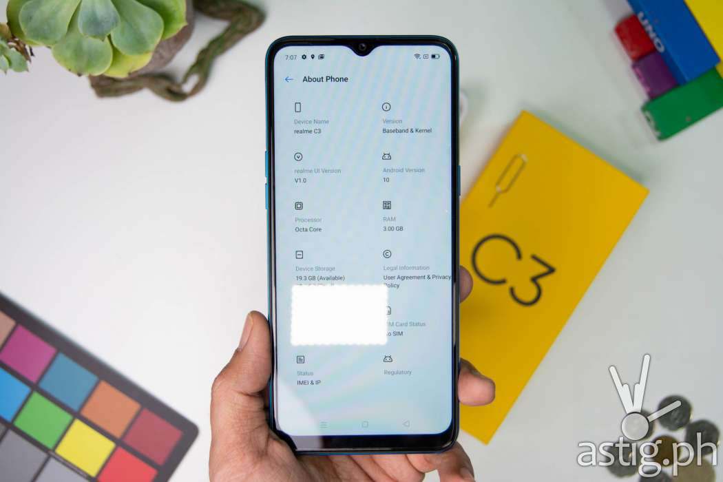 About phone - Realme C3 Philippines
