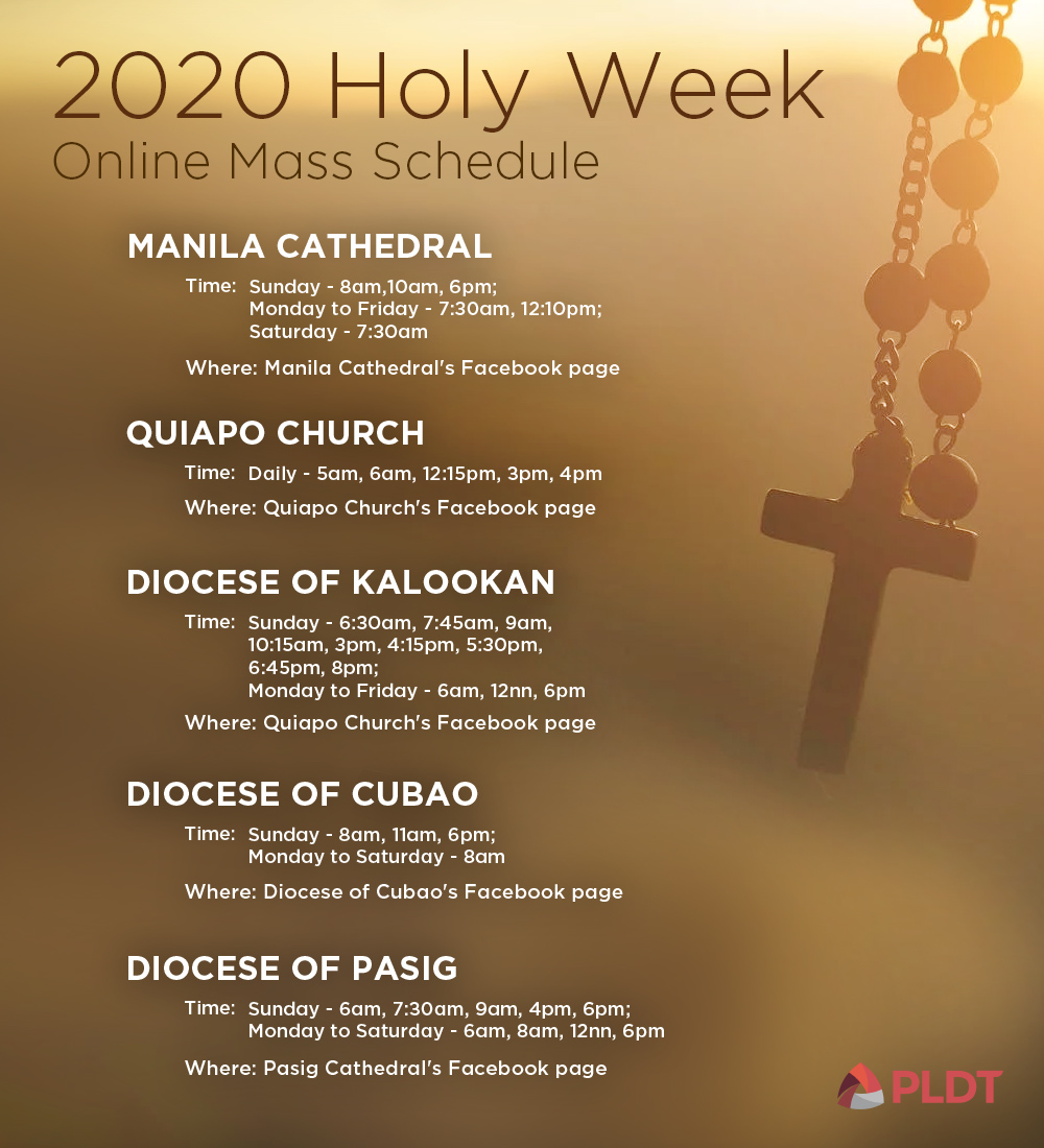 LIST: Online mass schedules for Holy Week (Philippines) | ASTIG.PH