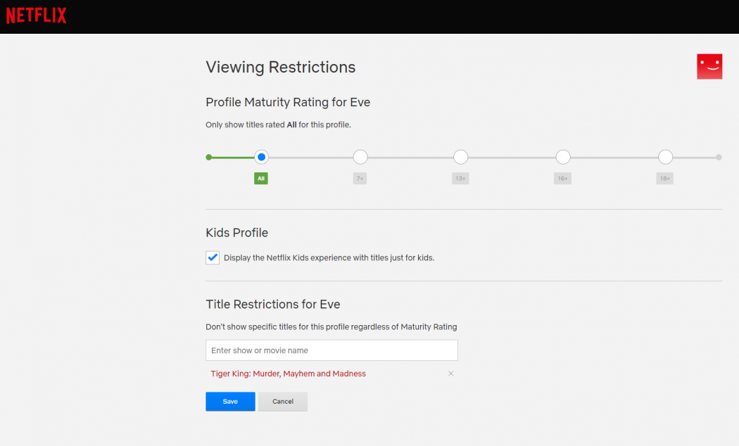 Netflix Advanced Parental Controls (Philippines)