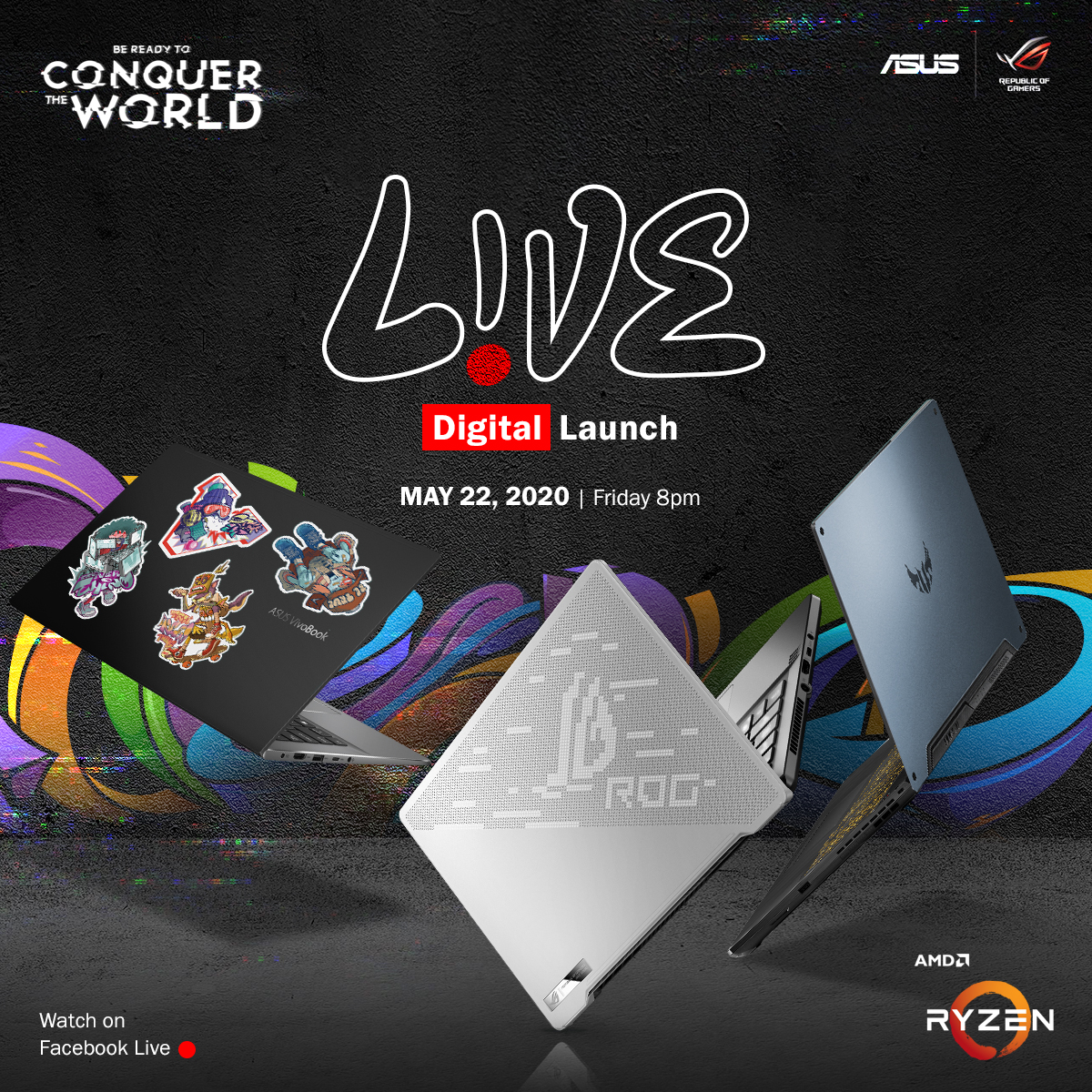 ASUS, ROG Ryzen gaming laptops launch set on May 22 | ASTIG.PH