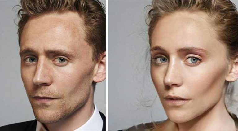 FaceApp gender swap Tom Hiddleston