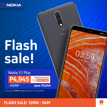 Nokia 3.1 Plus flash sale