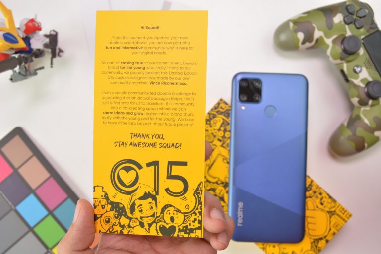 Welcome note - Realme C15 (Philippines)
