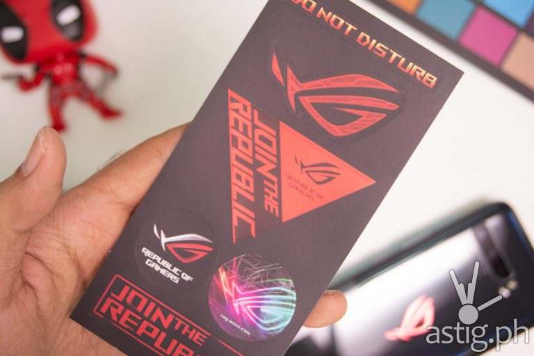 Republic of Gamers sticker - ROG Phone 3 (Philippines)