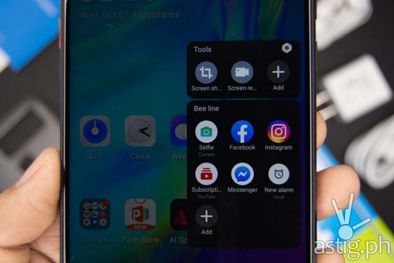 Floating menu - TECNO Pouvoir 4 (Philippines)