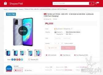 TECNO POVA Shopee Philippines