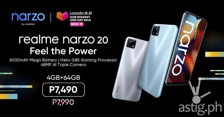 relame Narzo 20 price Lazada Philippines