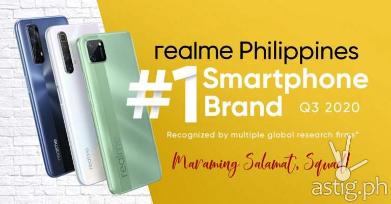 realme no. 1 smartphone brand in Philippines