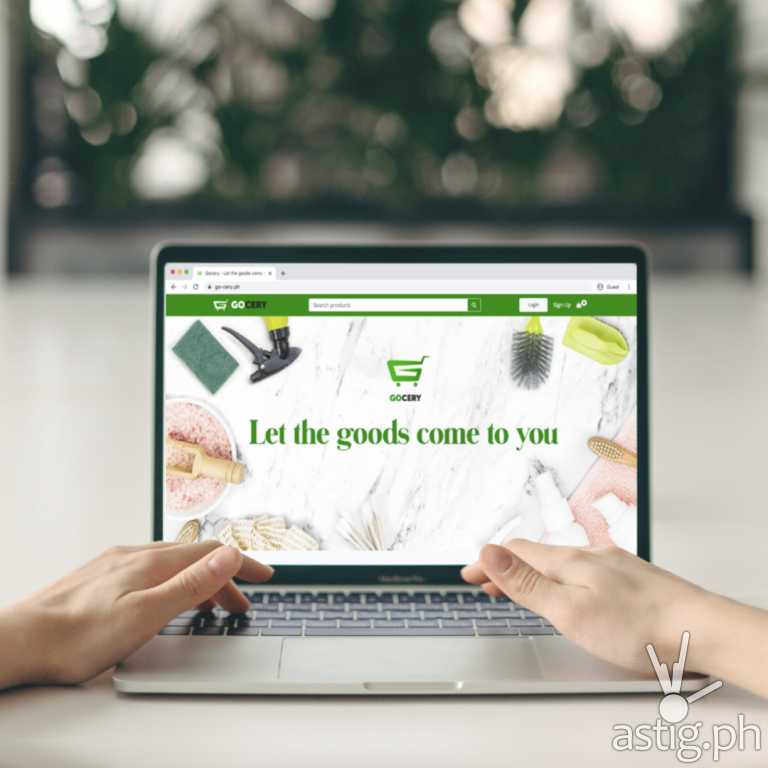 Gocery Website Feature on Laptop