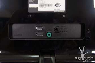 Rear IO ports closeup - LG 25UM58 UltraWide Monitor (Philippines)