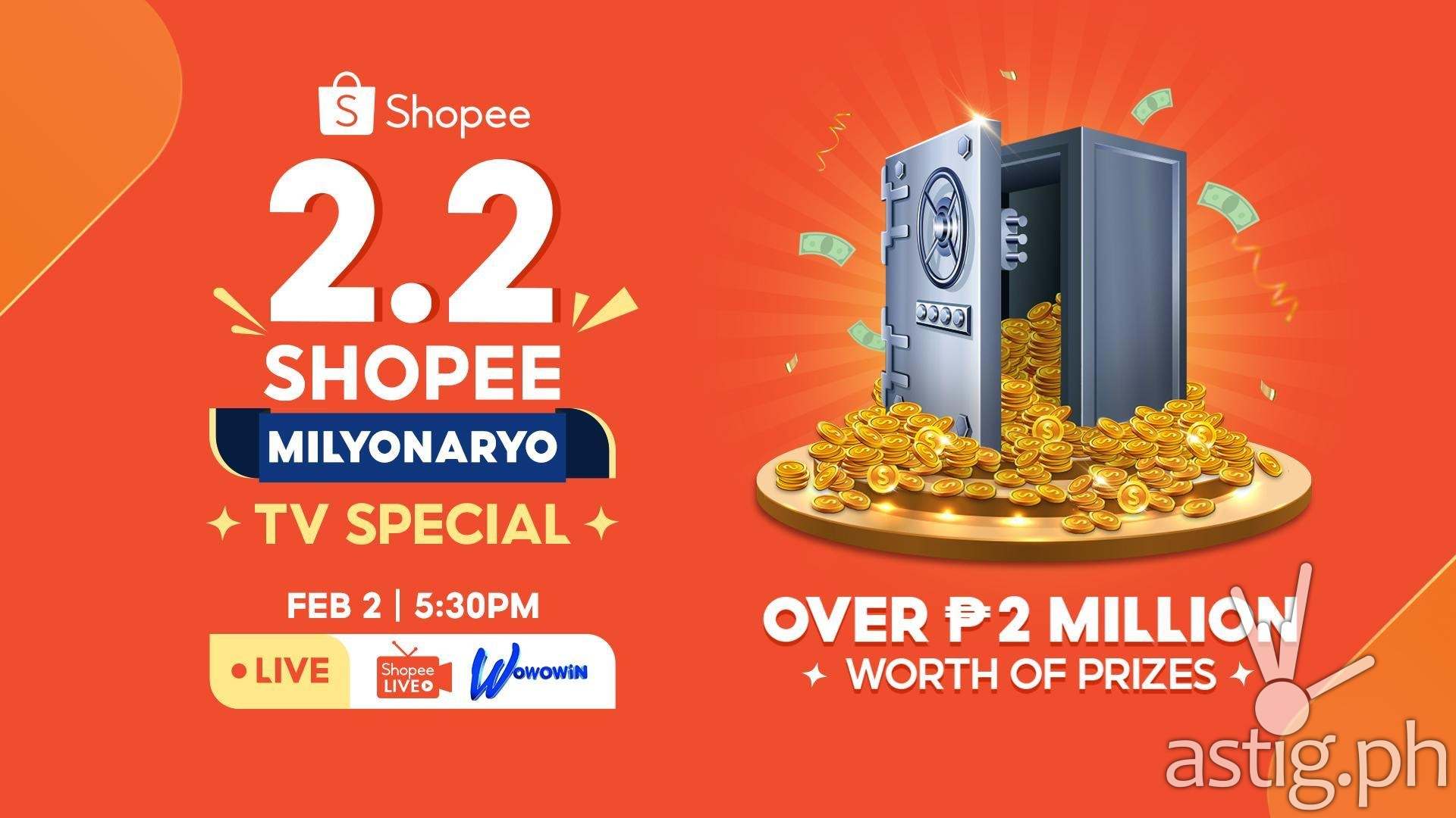 Shopee 2.2 Cashback Sale