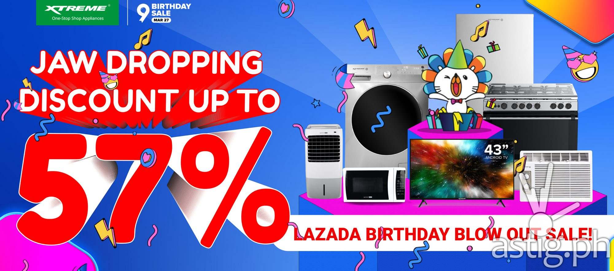 XTREME Appliances x Lazada 9th Birthday Blowout Sale