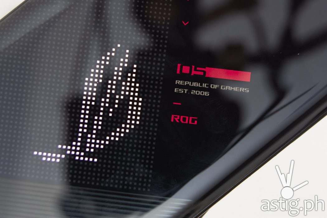 LED logo closeup - ROG Phone 5 (Philippines)