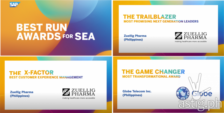 Best Run Awards in PH - Globe Telecom and Zuellig Pharma