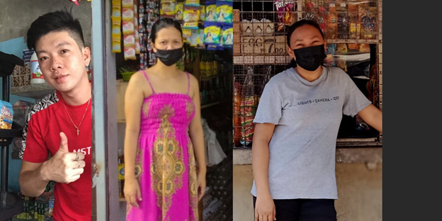 The Sari-sari store owners (L-R): Jerald Corpuz, Sherlyn Hernandez, Angel Ortiz)