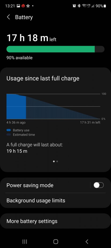 System battery life - SAMSUNG Galaxy M52 5G (Philippines)