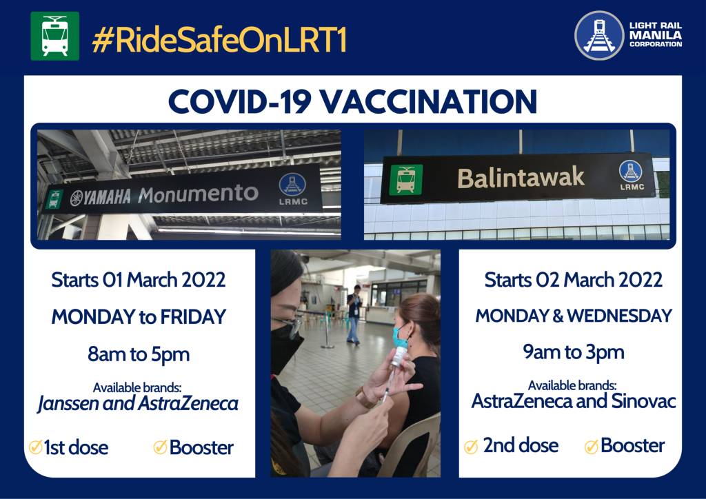 LRT-1 gets two new vaccination sites