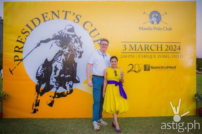 Doron and Cherryl Glazer of SpectruMed at the Manila Polo Club President's Cup