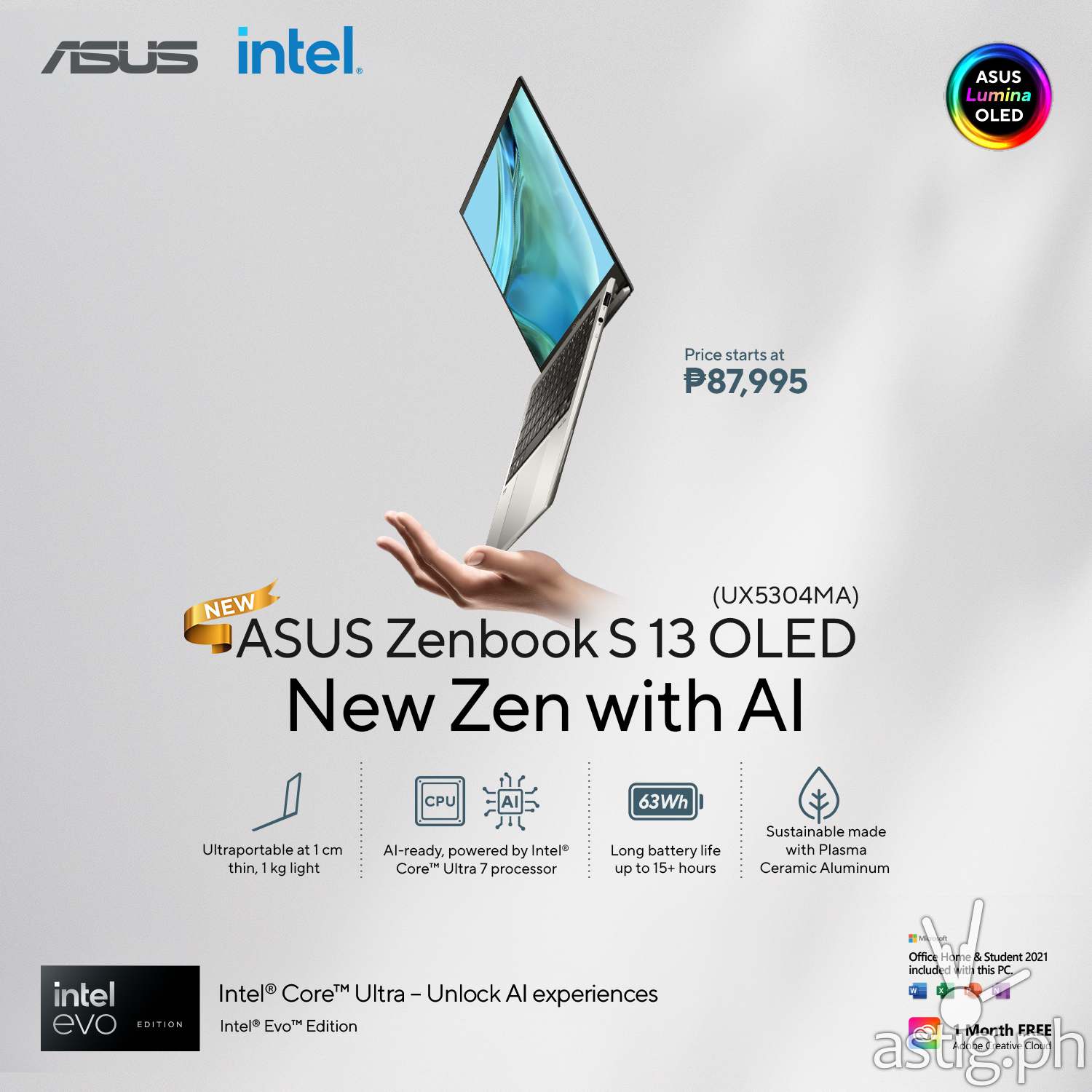 ASUS Philippines Announces New Zenbook S 13 OLED with Intel Core Ultra 7