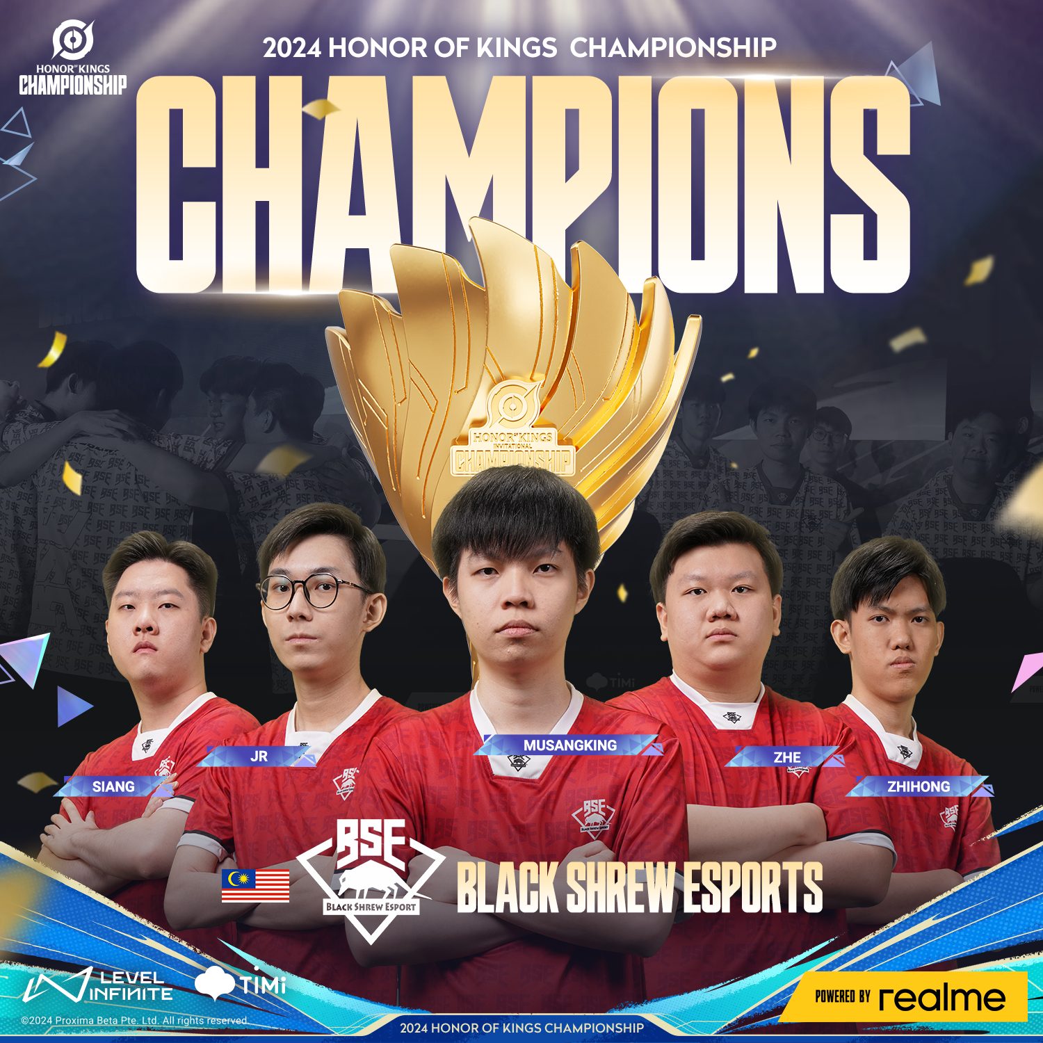 Black Shrew Esports crowned champions at 2024 Honor of Kings Jakarta championship