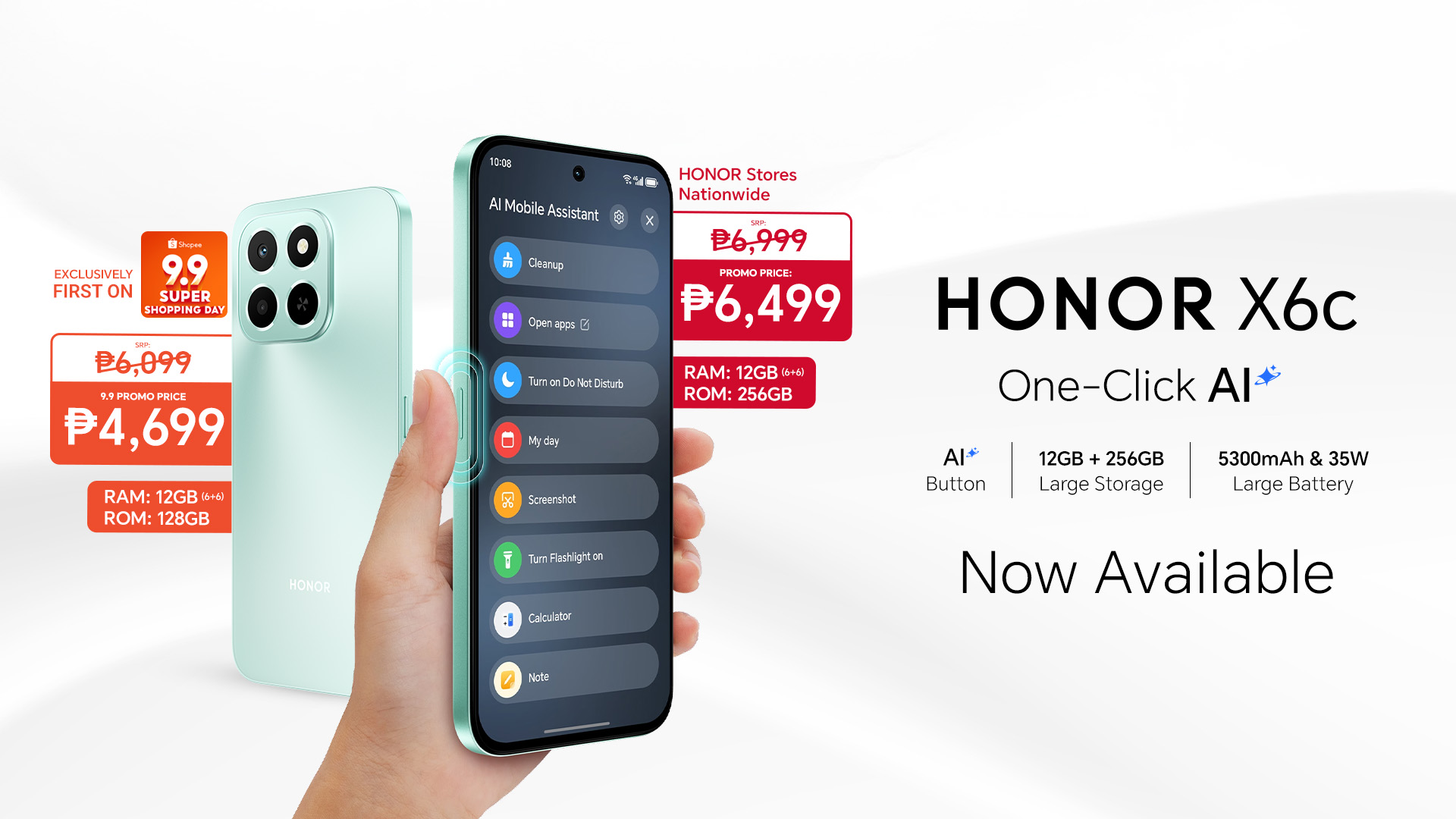 HONOR X6c launches 9.9 in PH for only P4,699