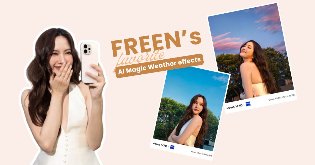 Thai actress Freen Sarocha is glowing, and her vivo V70 might be the reason why